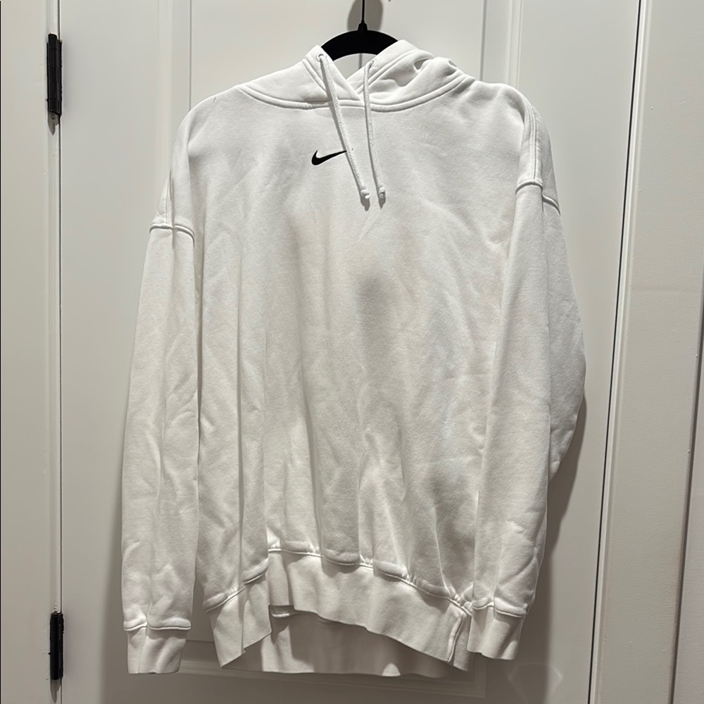 Nike White Pullover Hoodie